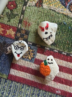 Wilby's Wonders Sea Glass Art Fall 2026 The three ghostketeers! 3 Magnet Set (Domestic Shipping)