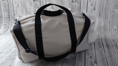 Sport-/Reisetasche XL (Farbbeispiel beige) aus Polstercanvas, Freizeittasche, Urlaubstasche in 36 Farben
