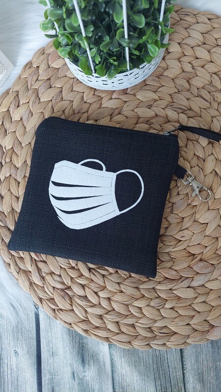Tasche (Farbe schwarz) für Mund-Nasen-Maske aus Polstercanvas Tasche (Farbe schwarz) für Mund-Nasen-Maske aus Polstercanvas