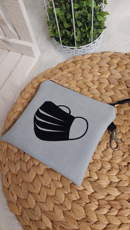 Tasche (Farbe lichtblau) für Mund-Nasen-Maske aus Polstercanvas Tasche (Farbe lichtblau) für Mund-Nasen-Maske aus Polstercanvas