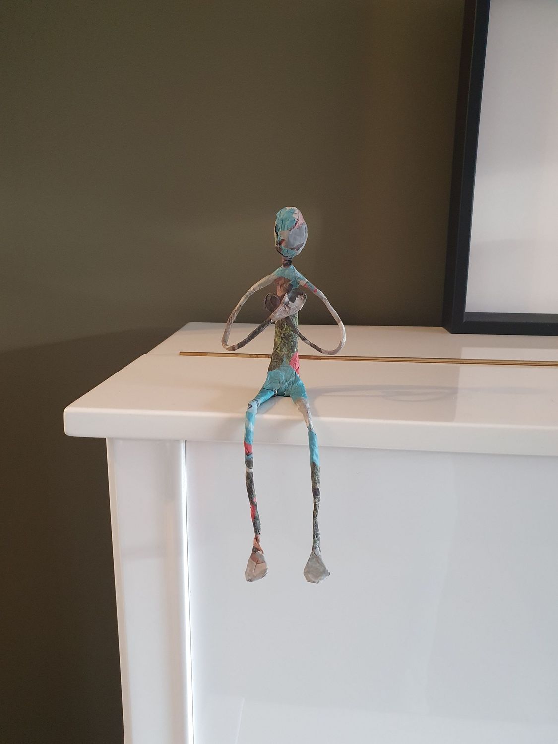 Troostmannetje klein, kleurrijk blauw Troostmannetje klein, kleurrijk blauw