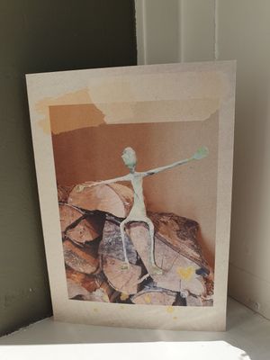 Dubbele A6 kaart Dubbele A6 kaart "Al dat hout"