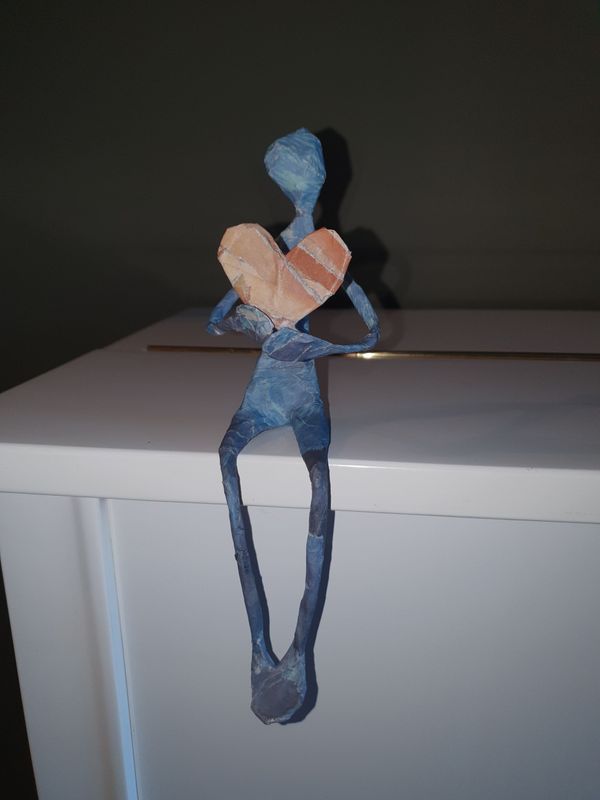 Troostmannetje klein formaat, met hartje