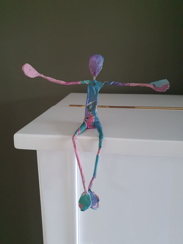 Troostmannetje klein formaat, kleurrijk