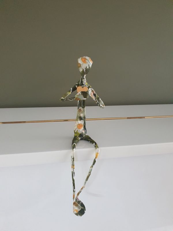 Troostmannetje bloemen, klein formaat met hartje Troostmannetje bloemen, klein formaat met hartje