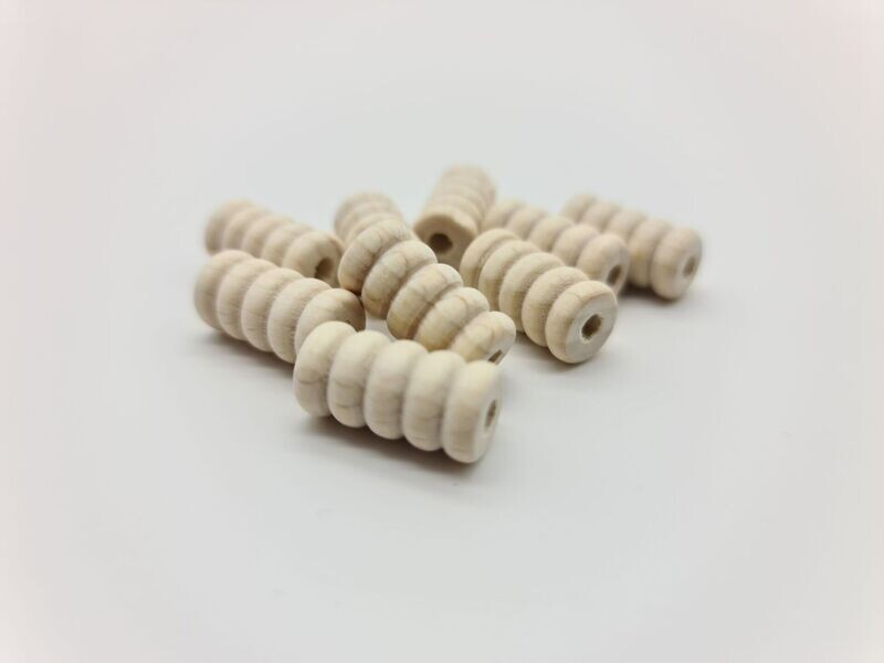 Buchen Perle Walze mit Rille 19 mm