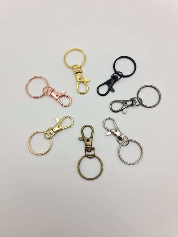Karabiner mit Schlüsselring gemischt DIY 10 mm