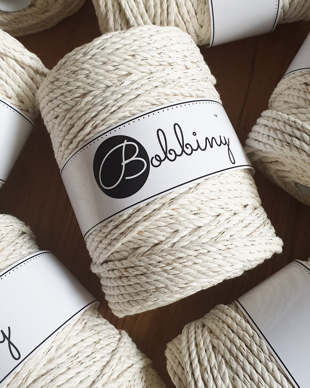 Vorbestellung - Bobbiny Makramee Garn 9mm x 30m gezwirnt