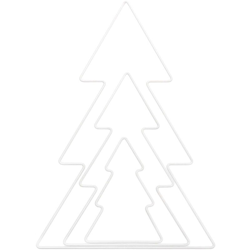 Metallring Tanne weiß