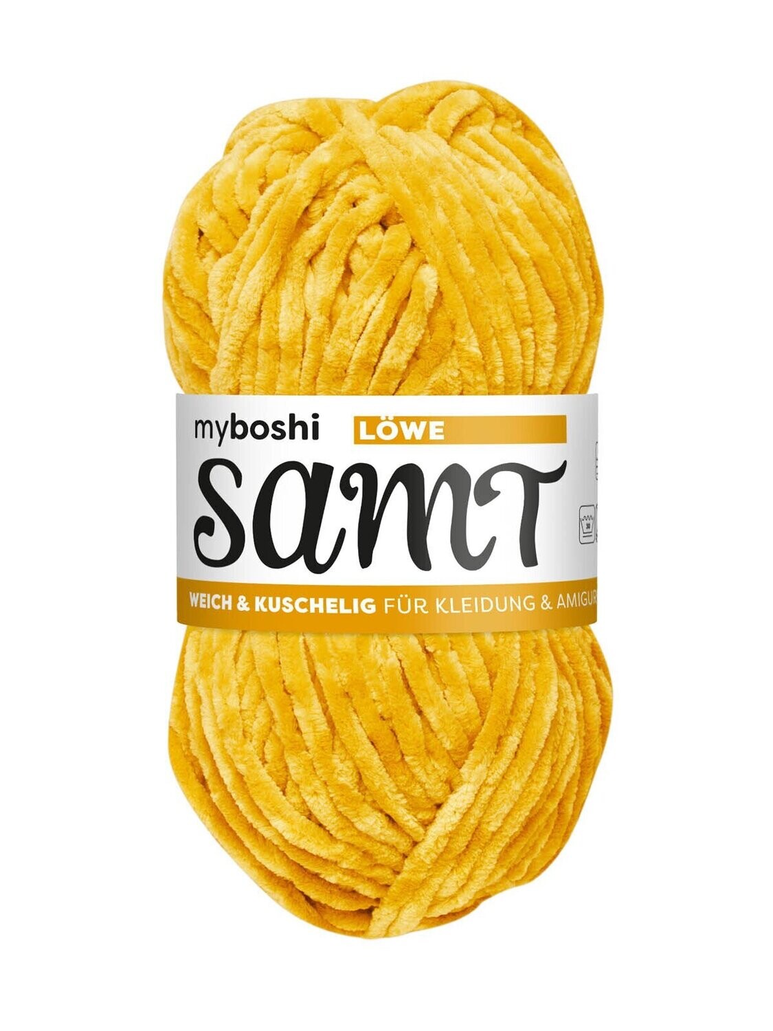 myboshi SAMT – samtweiches Chenille-Garn 100 g, Farbe: Löwe