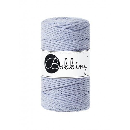 Bobbiny Makramee Garn 3 mm x 100m gezwirnt, Farbe: Iris