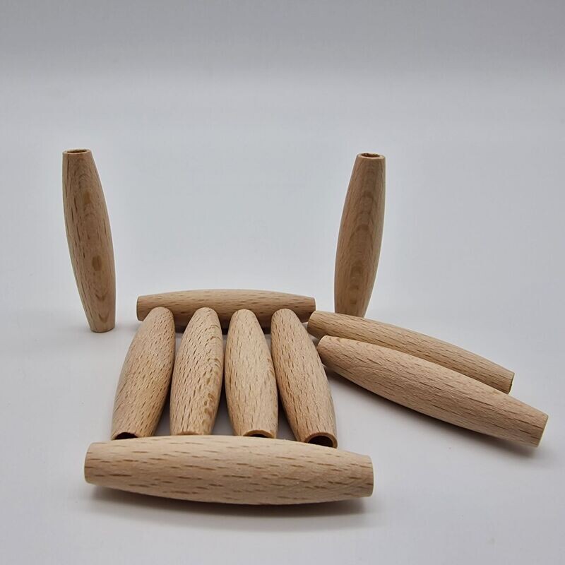 Holz-Oliven lang, schmale Form, Buche