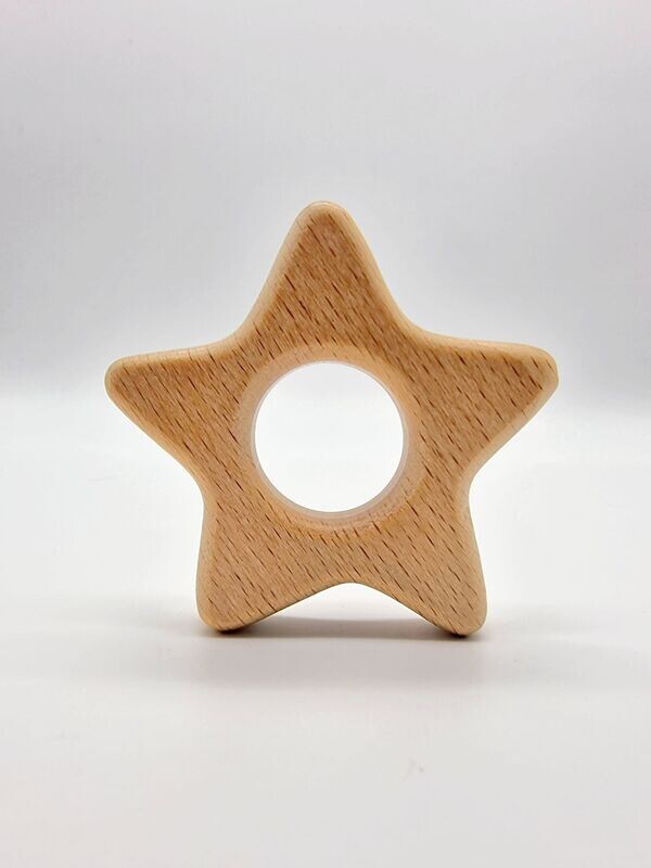 Stern Greifring Holzring Beißring Kinder Baby