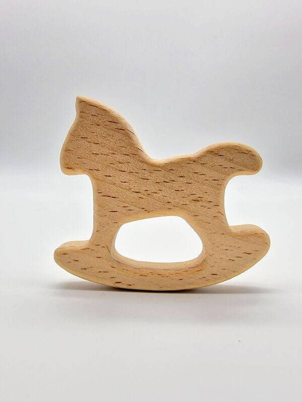 Pferd Greifring Holzring Beißring Kinder Baby