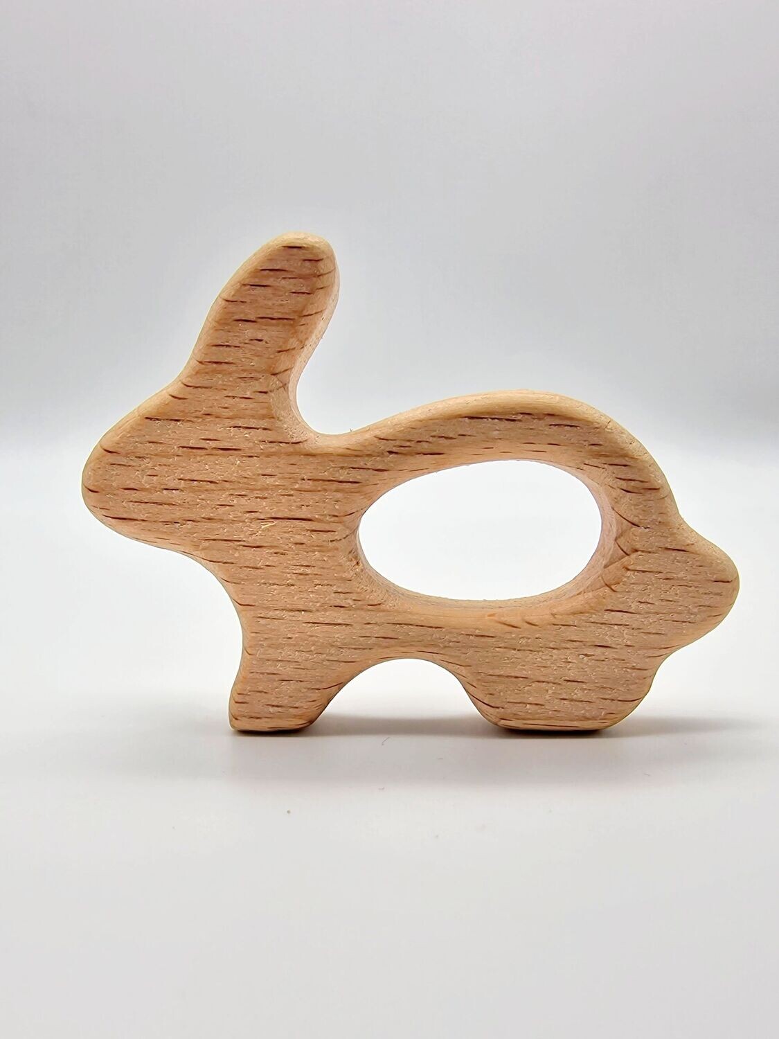 Hase Greifring Holzring Beißring Kinder Baby