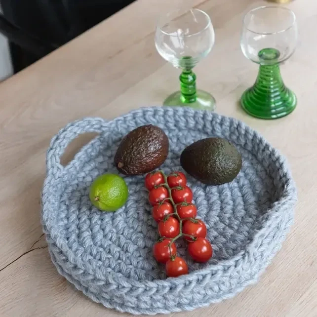 Hoooked DIY Häkelset Jute Korb Ravello