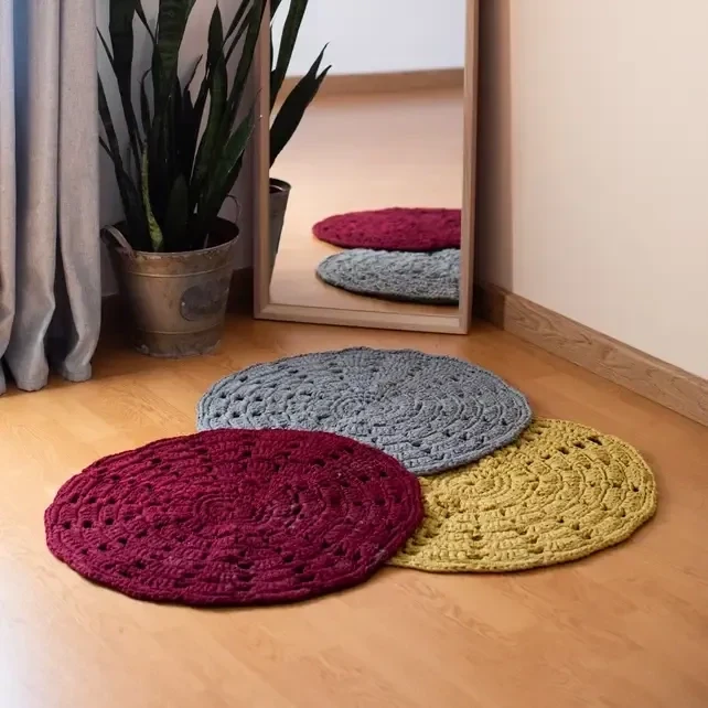 Hoooked DIY Häkelset RibbonXL Mandala Teppich Spicy Ocre Hoooked DIY Häkelset RibbonXL Mandala Teppich Spicy Ocre