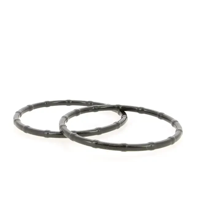 Hoooked Bamboo look Taschenhenkel Recycliert PET - Schwarz