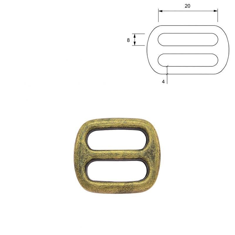 Schlaufe Antikes Messing 20 x 4mm Schlaufe Antikes Messing 20 x 4mm