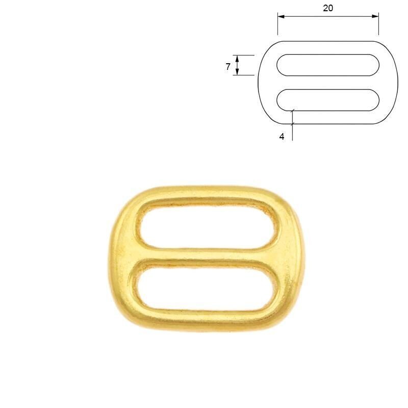 Schlaufe Messing 20 x 4mm
