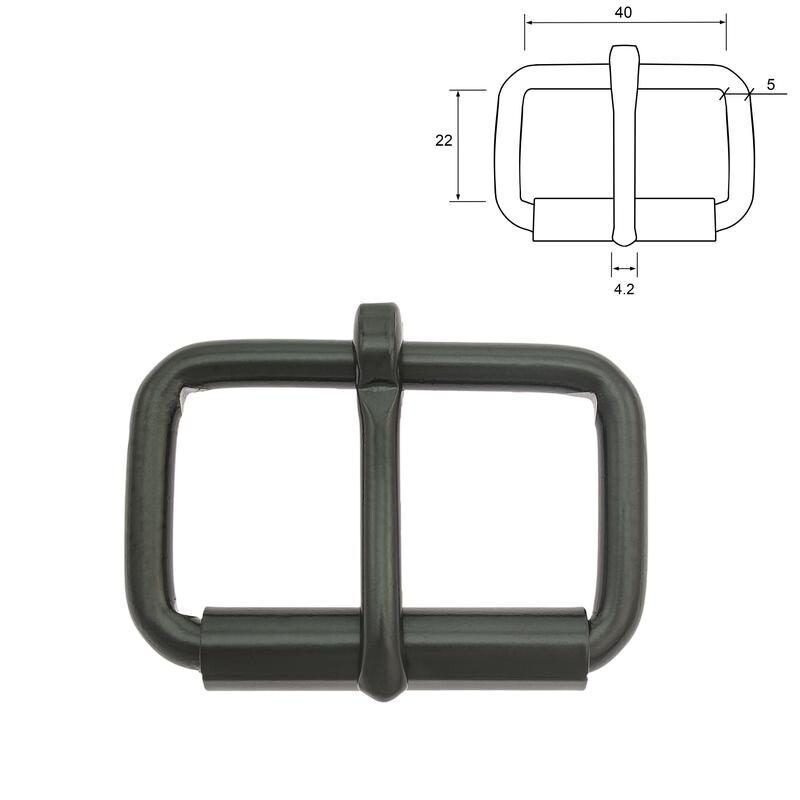 Rollschnalle Schwarz 40mm Rollschnalle Schwarz 40mm