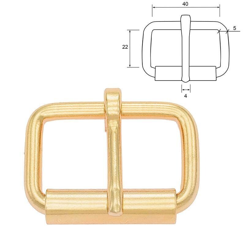 Rollschnalle Messing 40mm
