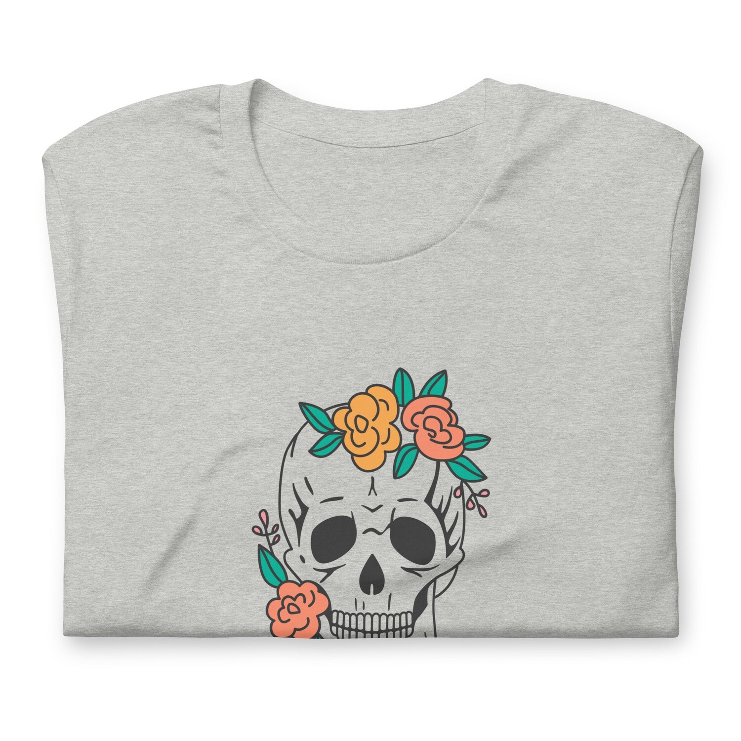 skull flower shirt