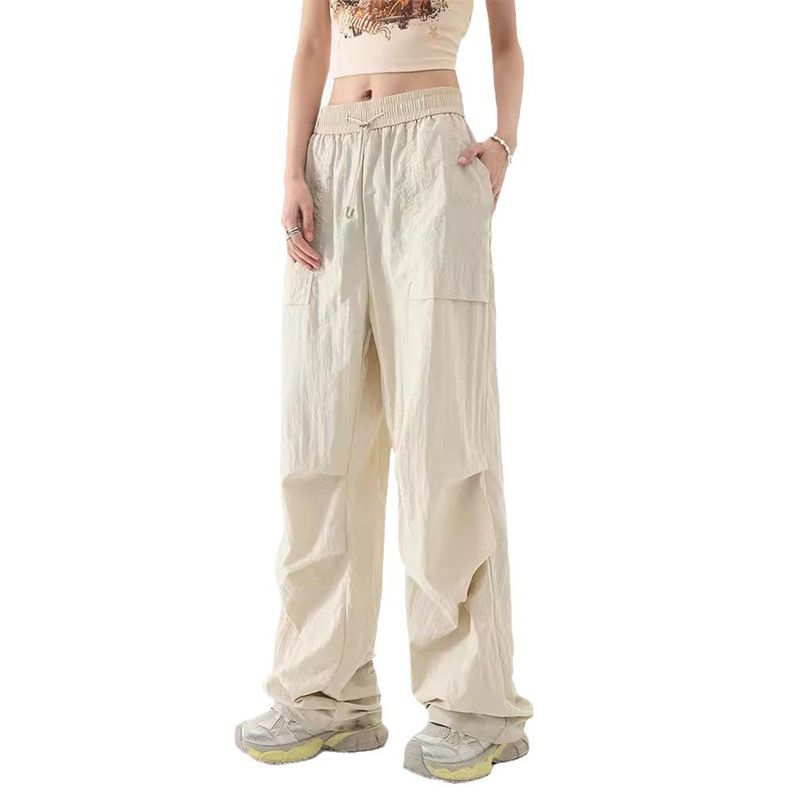 Women&#39;s Summer Thin Outdoor Hiking And Mountaineering Parachute Pants Sunscreen Sports Ice Silk Crock Pants