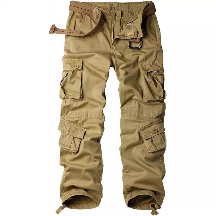 Overalls. Men&#39;s Trendy Casual Spring and Autumn Washable Pants. Cotton, Wear and Tear-resistant Camouflage Cross-border style