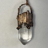 "The Warrior Isis" Quartz Crystal in Copper Pendant