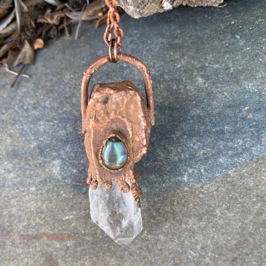 Warrior Crystal with Labradorite