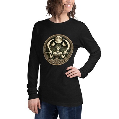 Earth and Moon Goddess Unisex Long Sleeve Tee