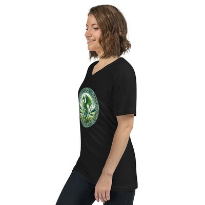 Spring Dragon Unisex Short Sleeve V-Neck T-Shirt