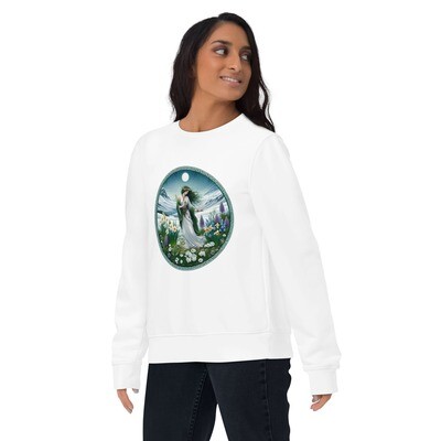 Goddess of Early Spring Unisex eco sweatshirt