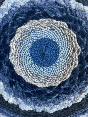 Blue Mood Mandala Weaving