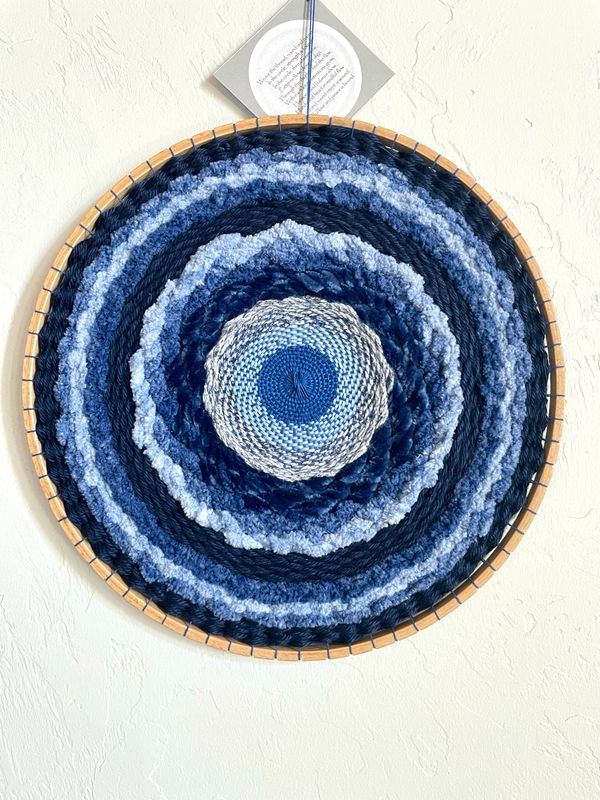 Blue Mood Mandala Weaving