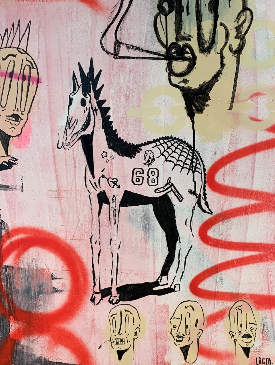 It&#39;s a horse on a canvas