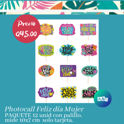 Tarjeta Photocall &quot;M&quot;