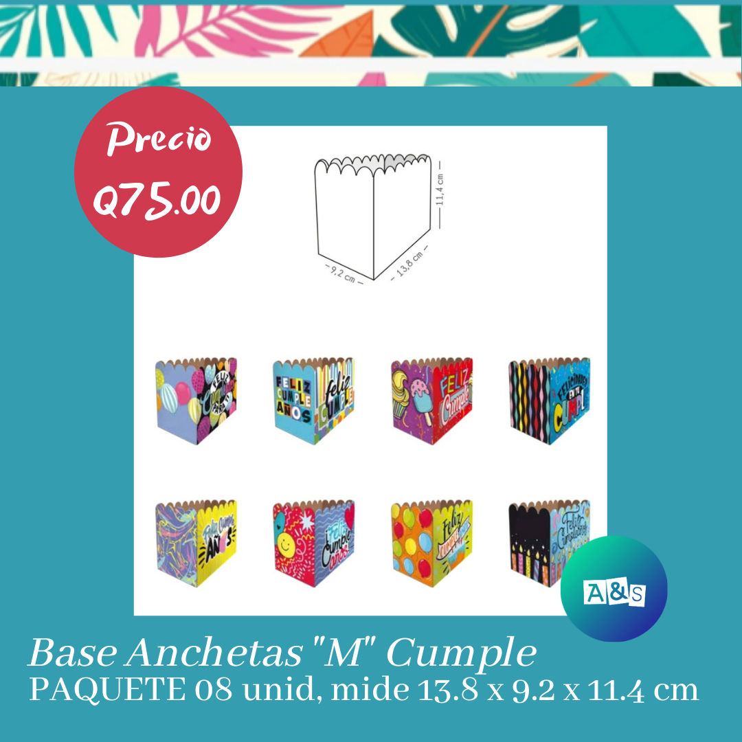 Base Anchetas &quot;M&quot; Cumpleaños