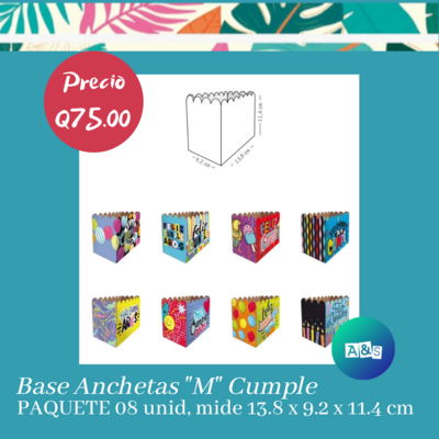 Base Anchetas &quot;M&quot; Cumpleaños