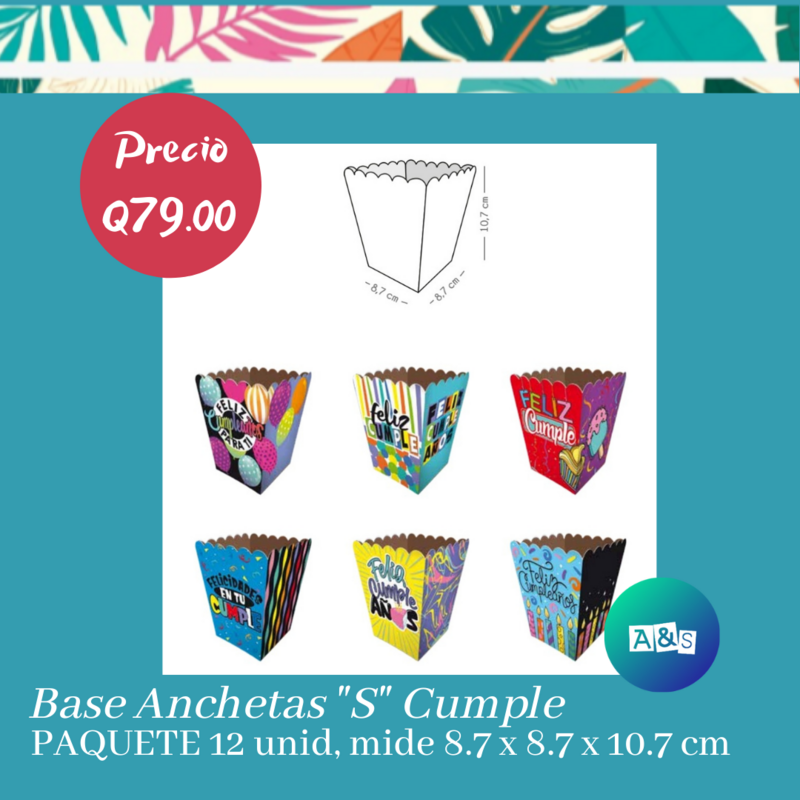 Base Anchetas "S" Cumpleaños