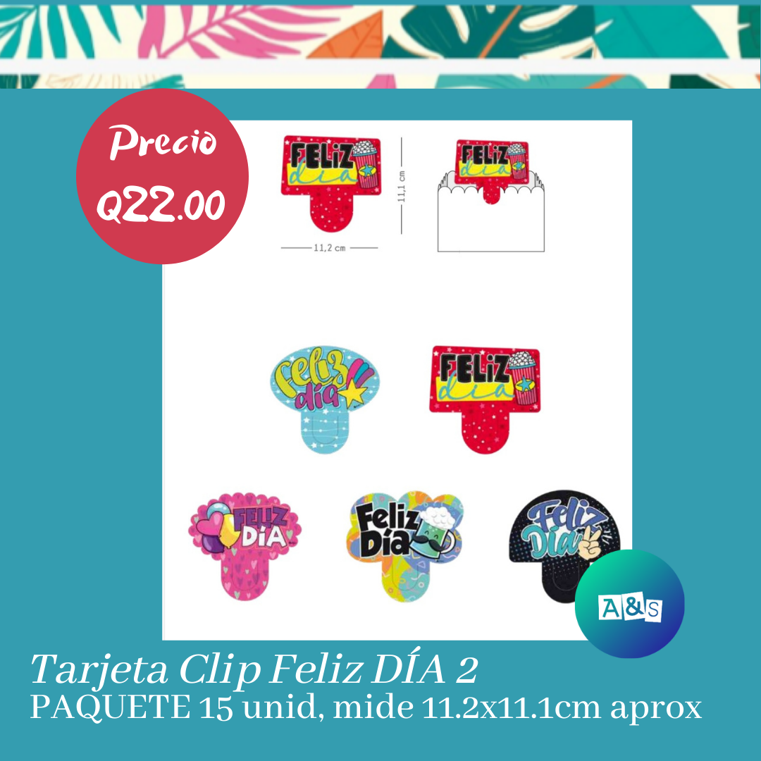 Tarjetas Clip Feliz Día 2