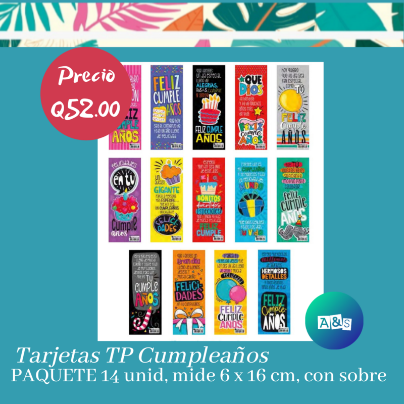 Tarjetas TP Cumpleaños