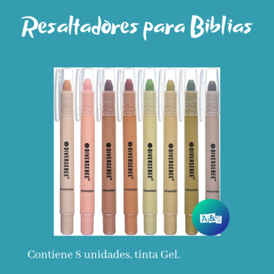 Resaltador Diversebee 8 pastel intermedios