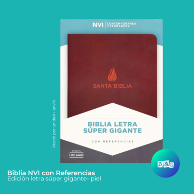 BIBLIA RVR NVI SUPER GIGANTE CAFE
