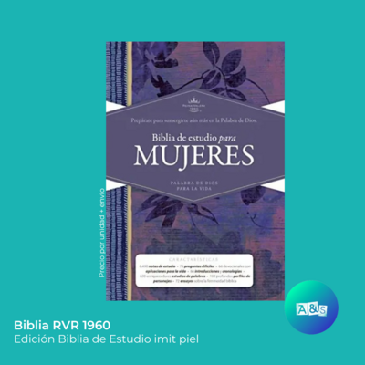 BIBLIA RVR 1960 PARA MUJERES lila P/SUAVE