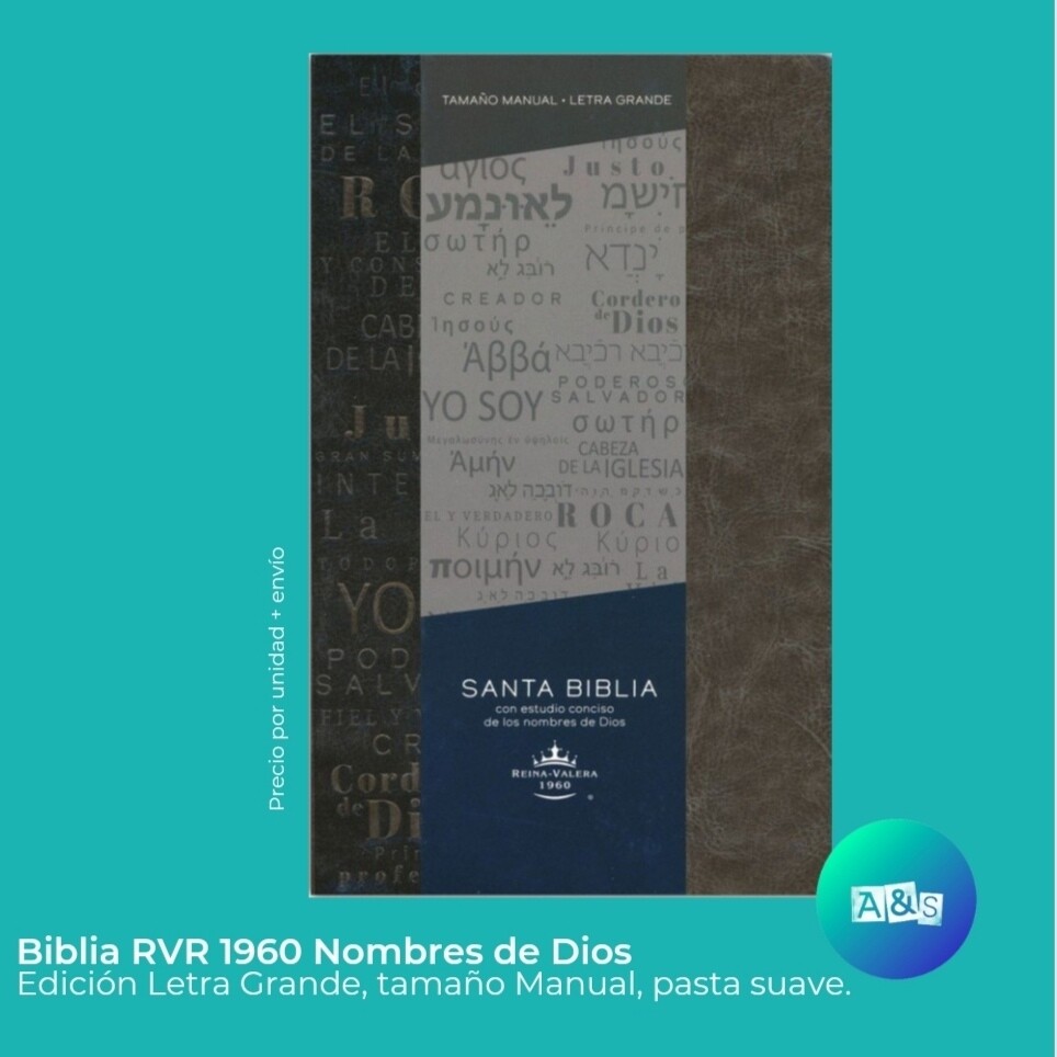 BIBLIA RVR 1960 NOMBRES DE DIOS Gris