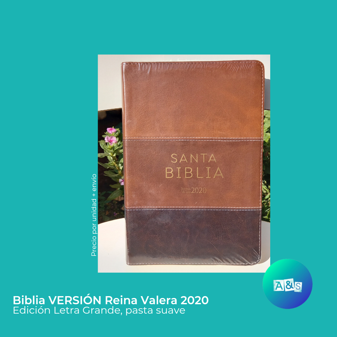 BIBLIA RVR 2020 TRICOLOR CAFE