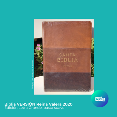 BIBLIA RVR 2020 TRICOLOR CAFE