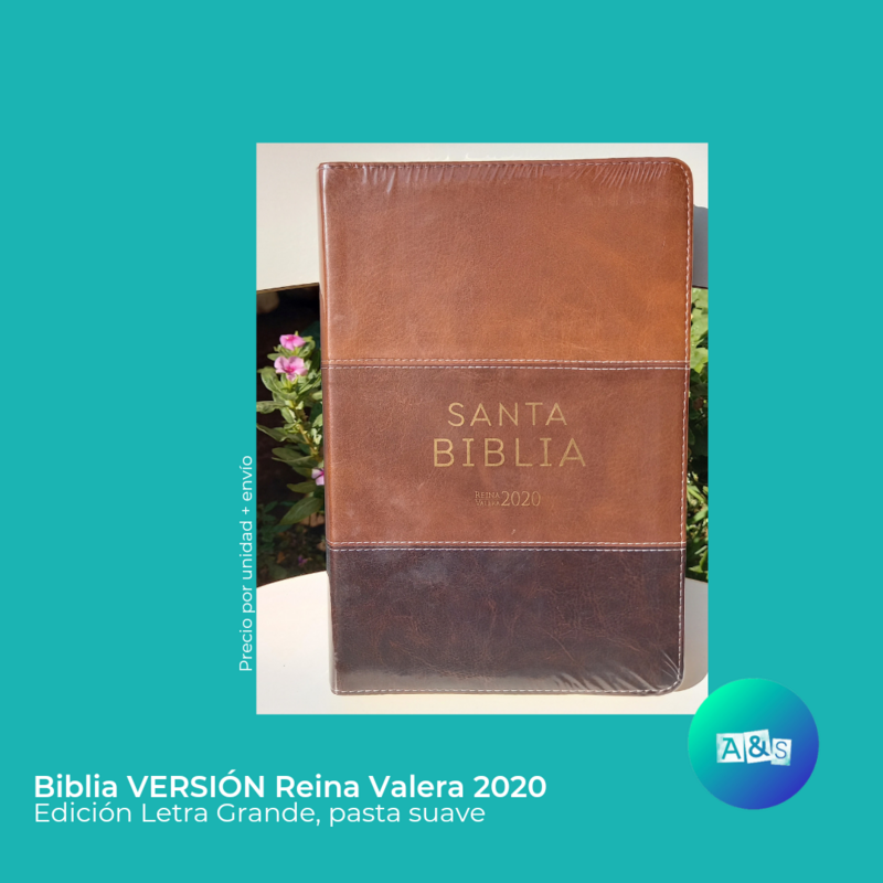 BIBLIA RVR 2020 TRICOLOR CAFE